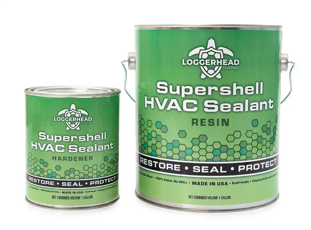 Loggerhead Coatings LHSS-1025 Supershell HVAC Coating and Sealant - 1 Gallon Kit