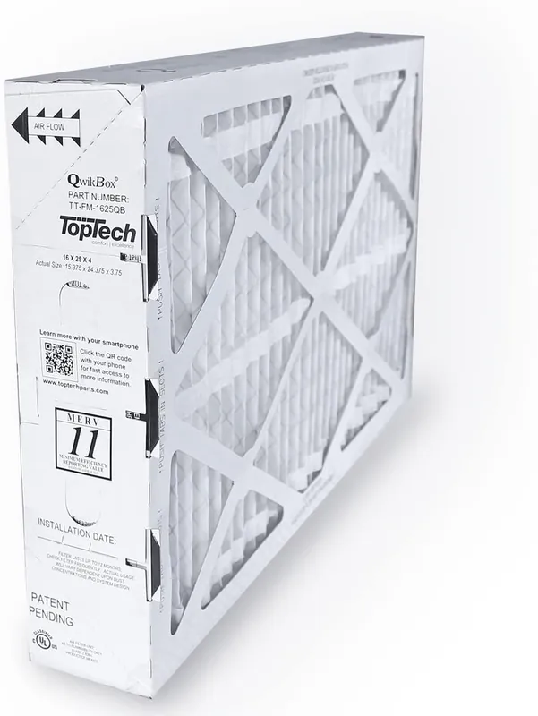 TopTech TT-FM-1625QB 16x25x4 MERV 11 QwikBox Filter