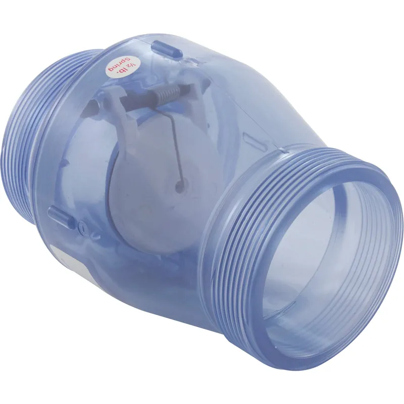 SK0303882-US20260702-105043-0 Magic Plastics 0823-20RTC Check Valve 2 Fine Threaded 0.5LB Clear - Image 1