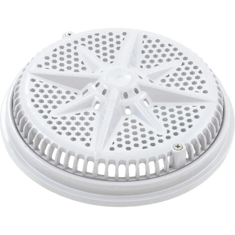 Pentair 500103 8-Inch White Cover with Single Short Ring Replacement StarGuard Pool and Spa Main Drains