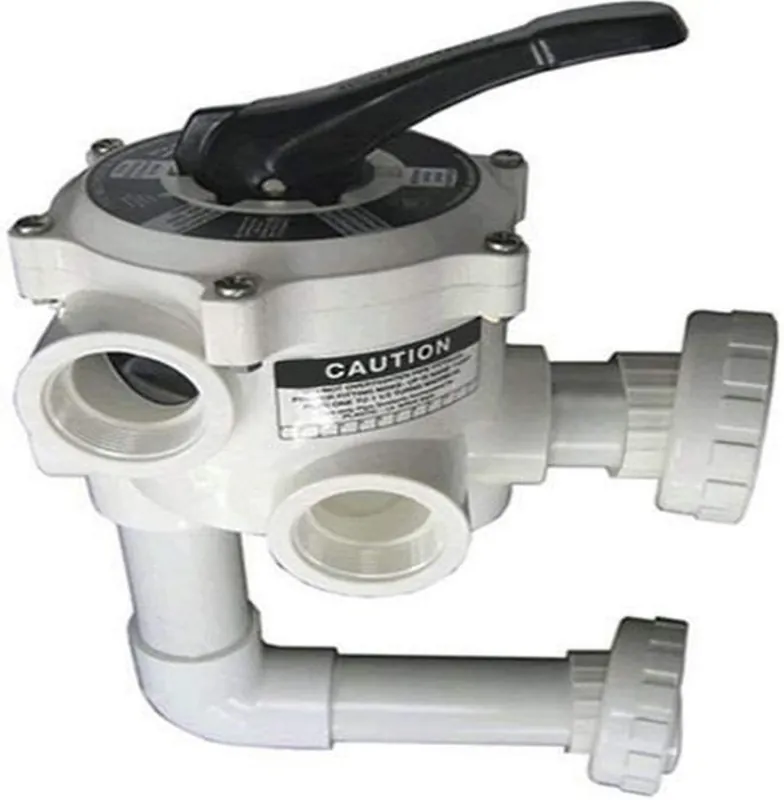 Pentair 18201-0200 Sta-Rite ABS 6-Position Multiport Valve 2 Inch with Piping Union Connection