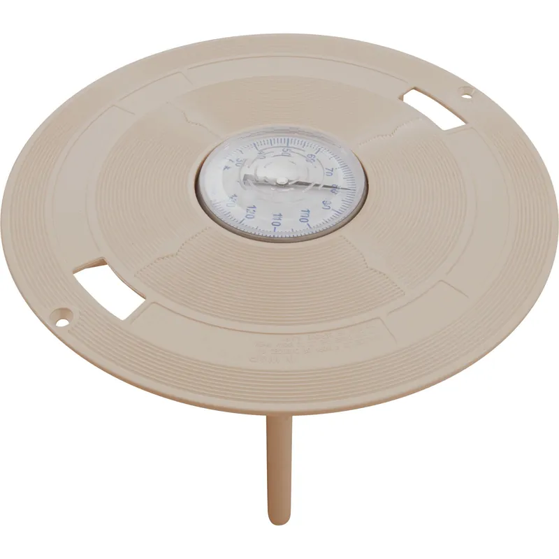 Pentair L1B Almond 9-7/8-Inch Lid with Thermometers Replacement Pool and Spa Skimmer