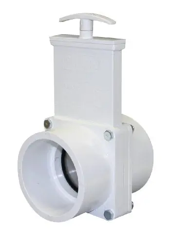 SK0305939-US20260702-105043-0 Valterra 4301 PVC Gate Valve White 3 Inch Slip - Image 1