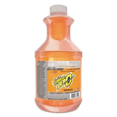 Sqwincher 159050107 ZERO Liquid Concentrate 64 oz Yields 5 gal Bottle Orange