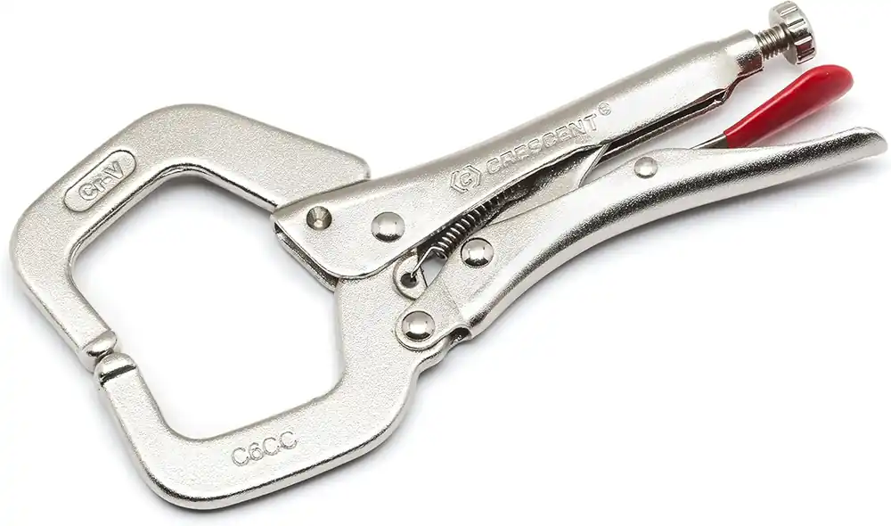 Crescent C6CCVN Locking C-Clamp with Regular Tips 6 Inches