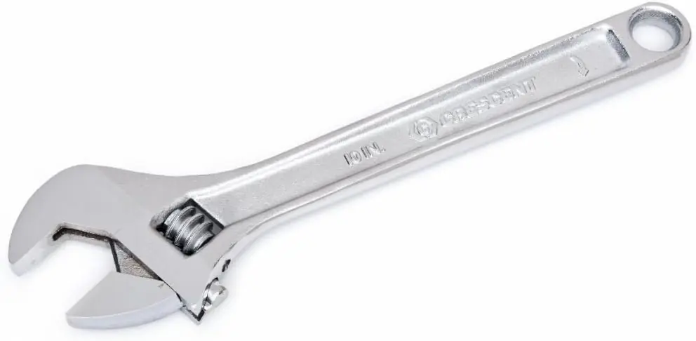 SK0307075-US20260702-105043-0 Crescent AC210VS Adjustable Wrench Carded 10 Chrome Plated - Image 1