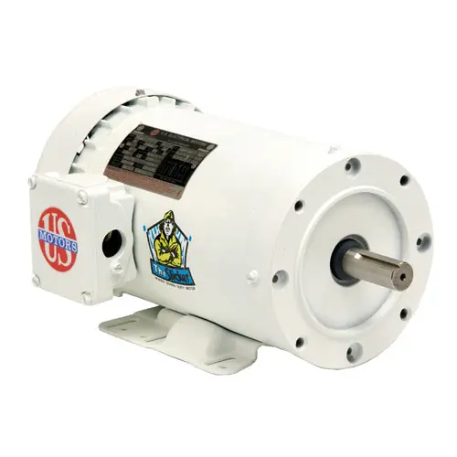 SK0307734-US20260702-105043-0 US-Nidec WD2C2PHC White Epoxy Washdown Motor 2HP 115/230V - Image 1
