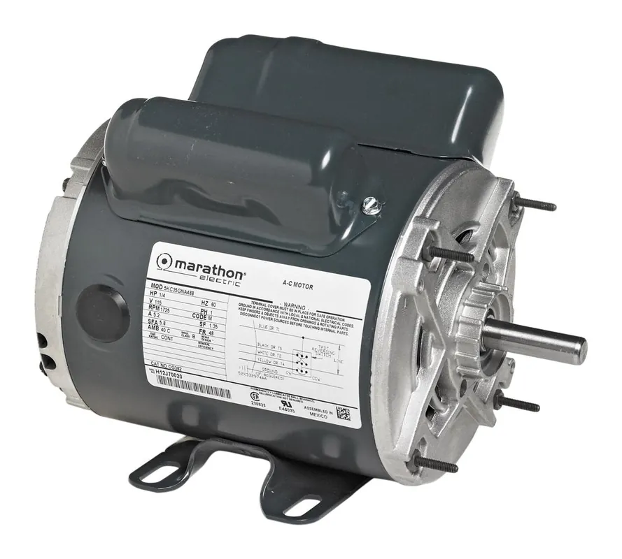 SK0307828-US20260702-105043-0 Marathon Electric MCG382 Instant Reversing Motor 1 Phase Open Drip Proof Rigid Base 1/4 hp - Image 1