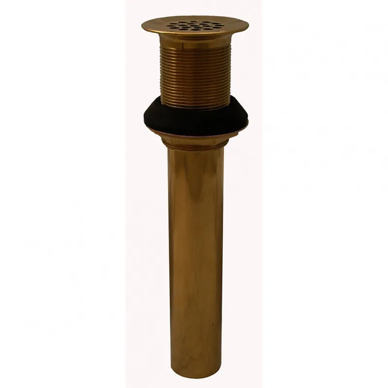Jones Stephens D7010PB Polished Brass Lavatory Grid Drain Without Overflow