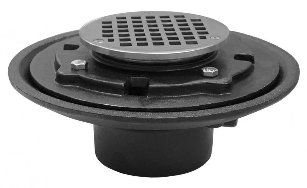 Jones Stephens D80218 4 CI NH HD FLR DRN W/5 NB STR & SPUD