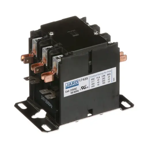 Mars PPCON3P40A24V Contactor, 24 V, 40 A, 3 Poles, Meets CUL, UL
