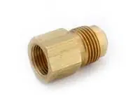 JB Industries UR3-46 Brass Adapter, 1/4 Female Flare x 3/8 Flare