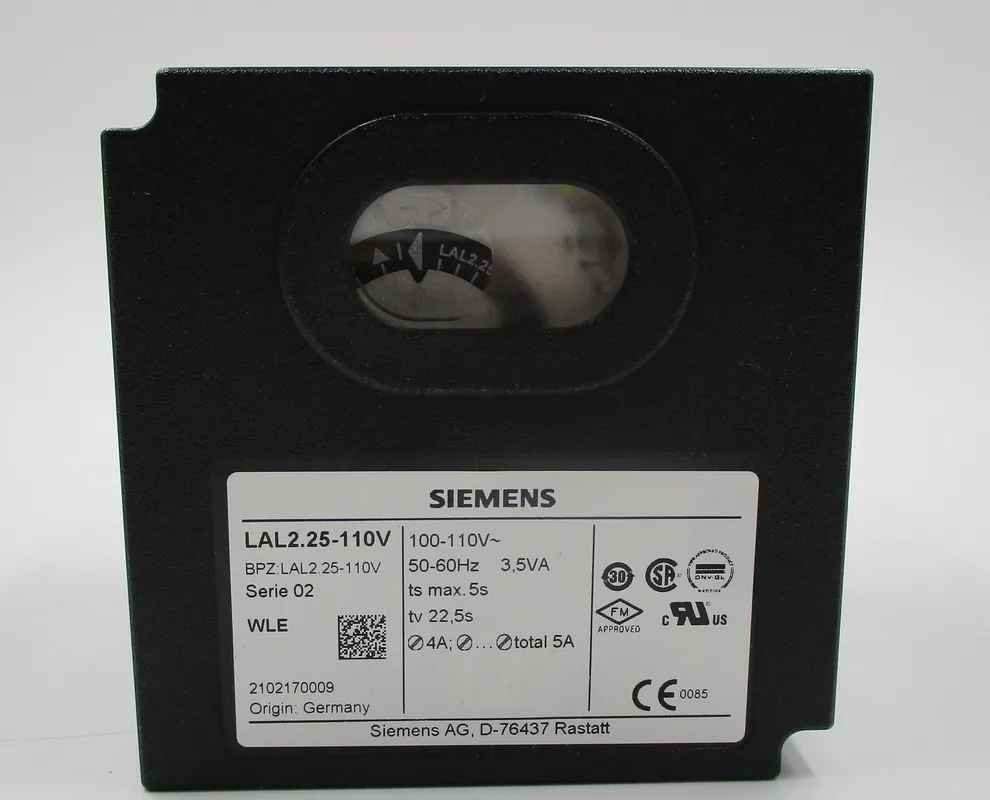 Siemens LAL2.25-110V 110V Oil Burner Control with Air Pressure Supervision, replacement for LAL2-25-110V