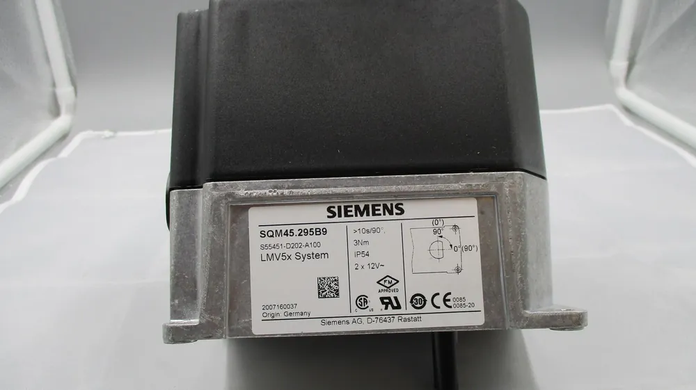 Siemens SQM45.295B9 SQM45 Actuator w/ LMV5 Linkageless System (27 in-lb, 10/120s), replacement for SQM45.295A9