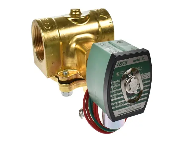 ASCO 8210G018 120/60 1-1/4 X 1-1/8 2NO BRASS 16.1/F