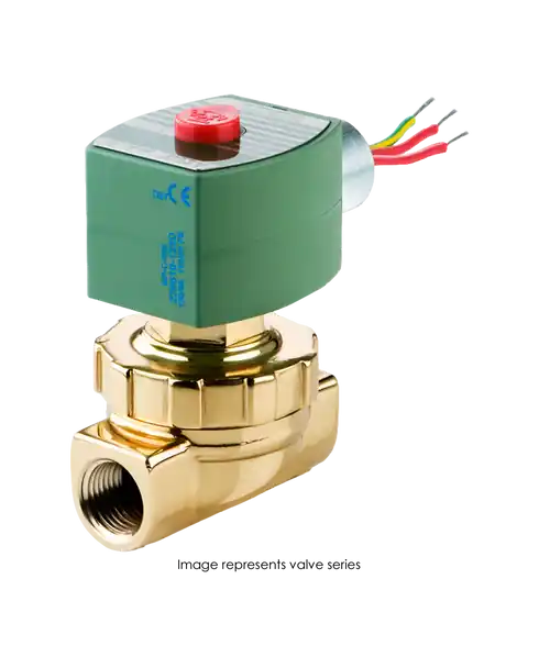 ASCO 8220G404 120/60 110/50 1/2 X 1/2 2NC BRASS 6.1/F AC