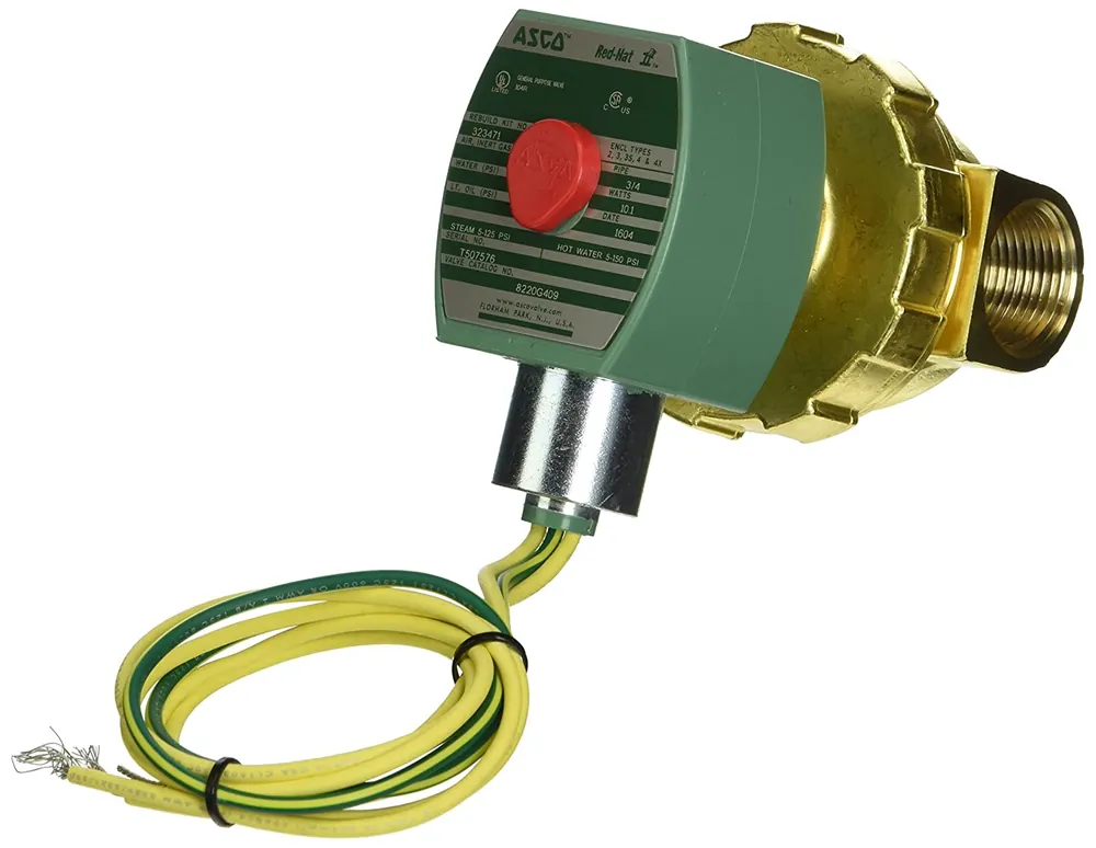 ASCO 8220G409 24/60 3/4 X 3/4 2NC BRASS 10.1/H AC