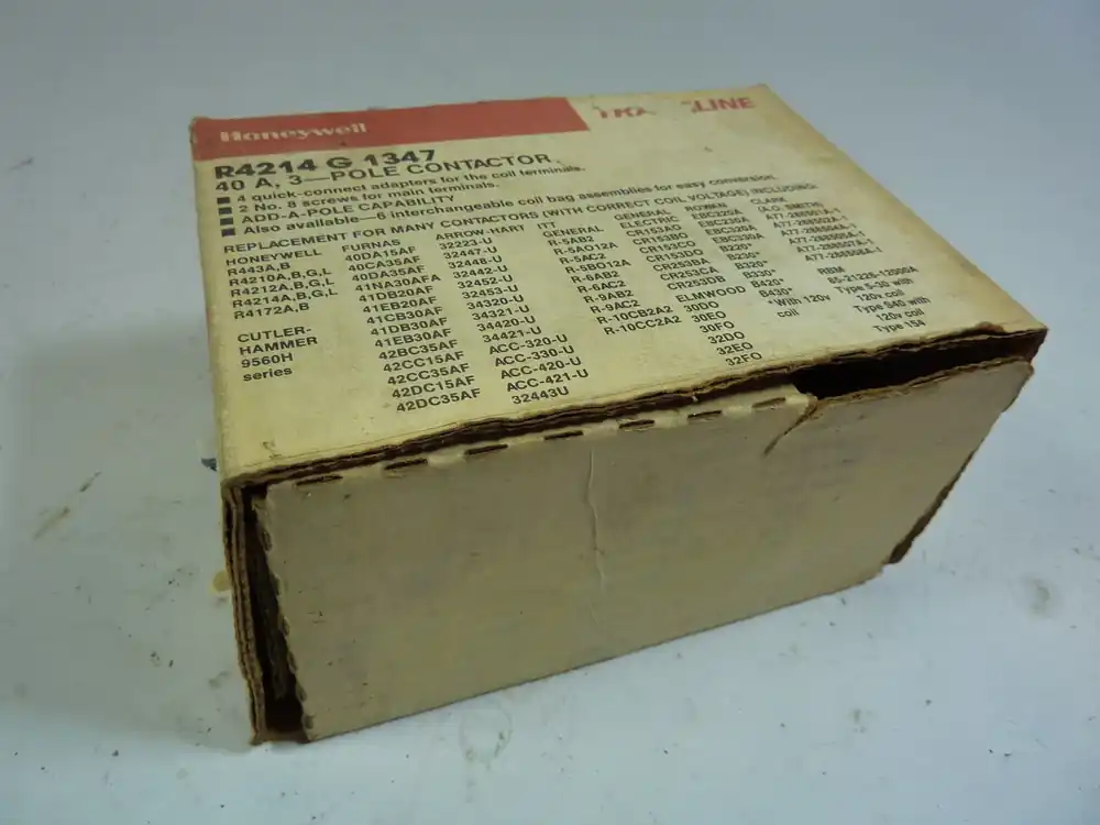SK0311787-US20260702-105043-0 Honeywell R4214G1347 Contactor 40AMP 3Pole 120VAC - Image 1