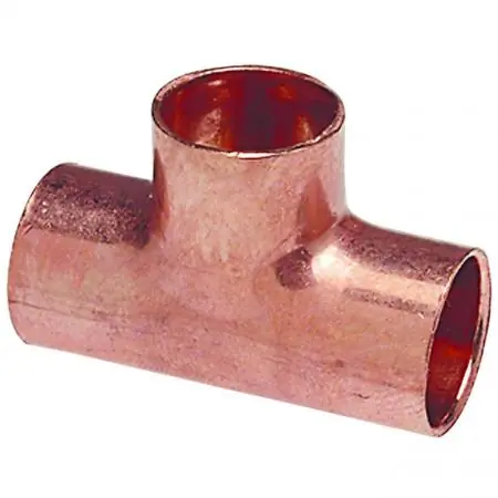 SK0313466-US20260702-105043-0 NIBCO 9103600 611RR Tee 2x1-1/4x3/4 Copper Press CxCxC 700 PSI - Image 1