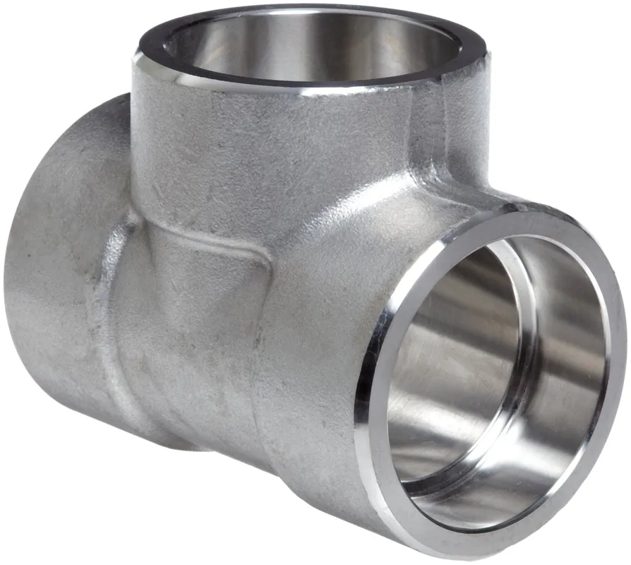 SK0313850-US20260702-105043-0 Merit Brass SW3406D-32 Pipe Tee 2 Inch Socket Welded 3000 lb - Image 1