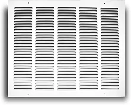 TruAire 170/12x06 170 12X06 Return Air Grille 12-Inch x 6-Inch Sidewall or Ceiling Return Air Grille, White