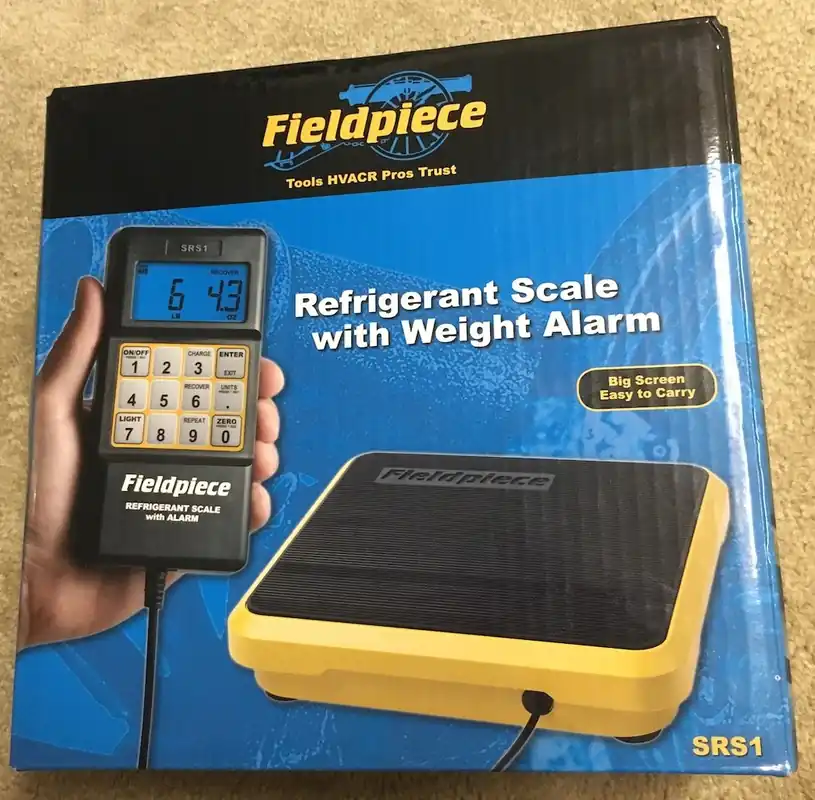 Fieldpiece SRS1 Residential, Light Commercial Refrigerant Scale, 110 lb Capacity