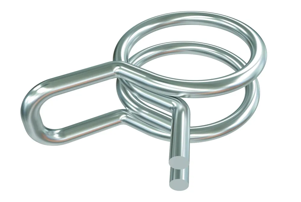 Sauermann ACC00917 Double Wire Clamp for Braided Tubing 3/8 inches (Pack of 25)