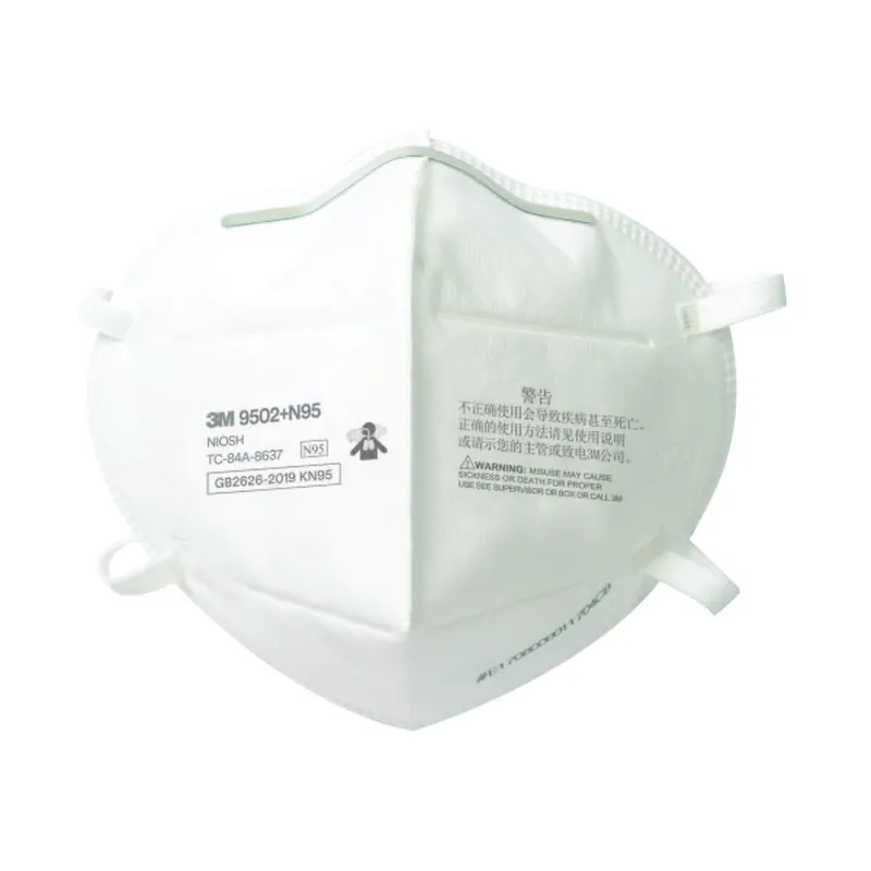 3M 7100240920 Particulate Respirator 9502+N95, 50 Masks per Bag 10 Bags/Case 320 Bags/Pallet