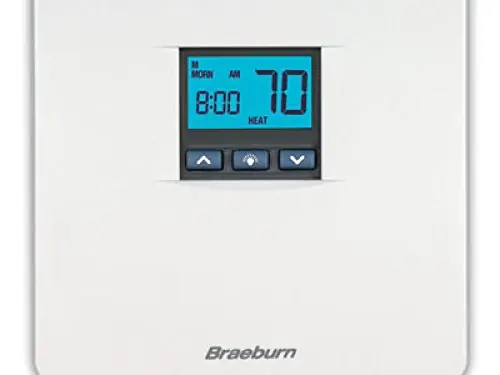 Braeburn 5200 Programmable Digital Thermostat for Heat Pump Applications
