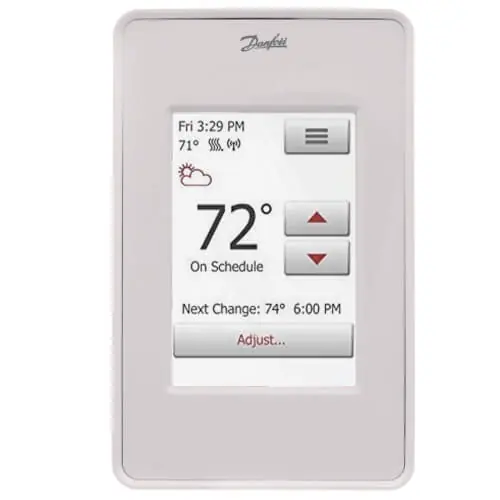 Danfoss 088L5140 LX205T Wifi Touch Screen Programmable Thermostat (41°F - 104°F)