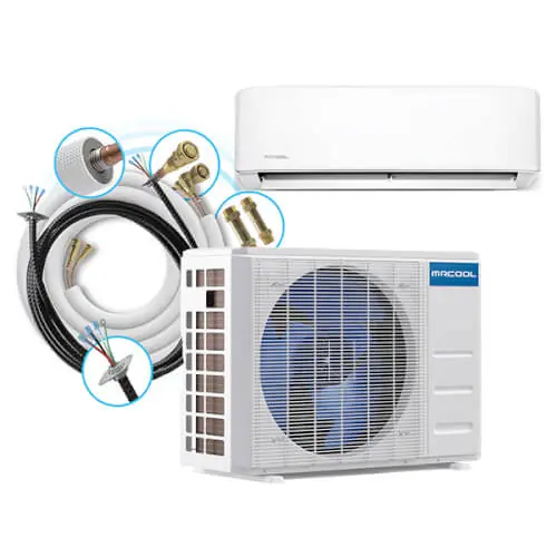 MRCOOL DIY-12-HP-WM-115C25 DIY 4th Gen 12000 BTU 22 SEER Energy Star Ductless Mini-Split AC & Heat Pump w/ 25ft. Install Kit, Package 115V System