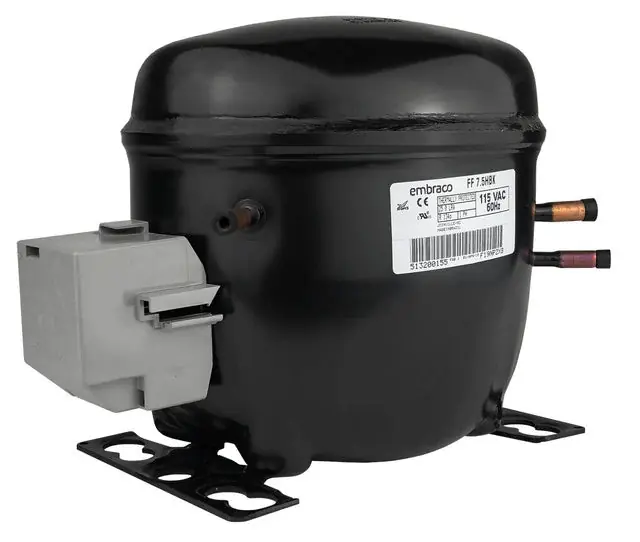 SK0317766-US20260702-105043-0 Rotom FF7.5HBK Embraco Refrigeration Compressor, 1/5 HP, 115 Volts, R134A - Image 1
