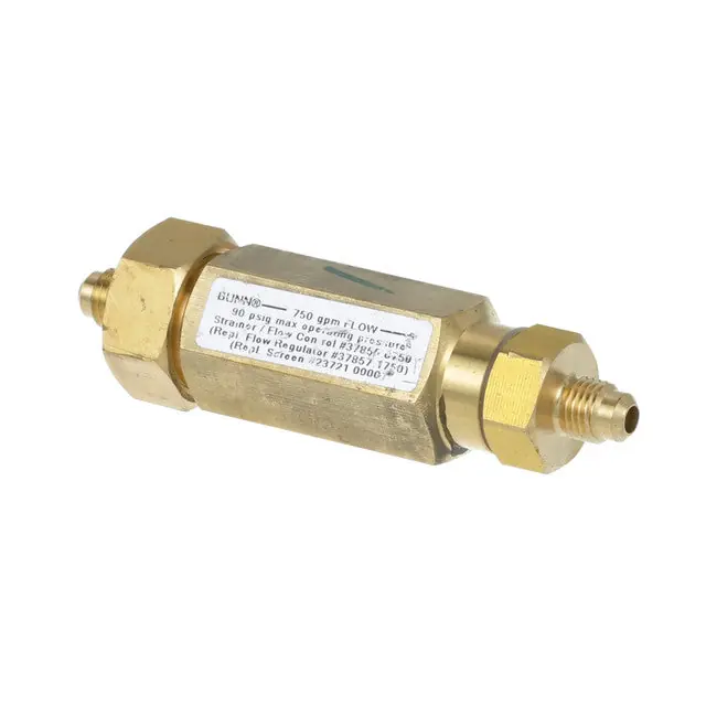 Bunn - 37855.0750 - Strainer/Flow Control 1/4 Flare X 4-1/4