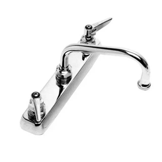 SK0320409-US20260702-105043-0 T&S Brass - B-1120 - Faucet 8" Ctr Deck 6" Noz - Image 1