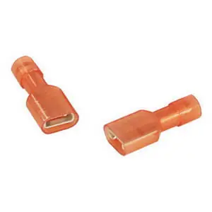 Mars 86507 Insulated Quick Disconnect Female Tab 22 - 18 AWG 1/4 Inch Stud