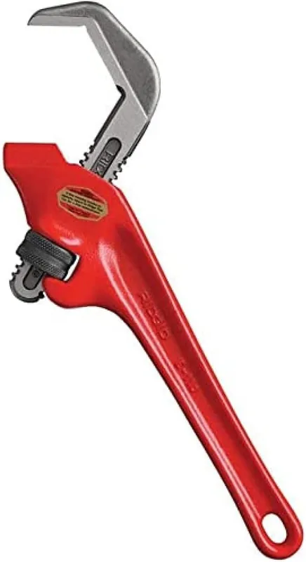 SK0321798-US20260702-105043-0 RIDGID 31305 E-110 9.5 Offset Hex Jaw Pipe Wrench Red - Image 1