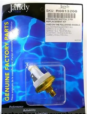 Laars Heating Systems R0013200 SPST Pressure Switch Power 2.55 IN