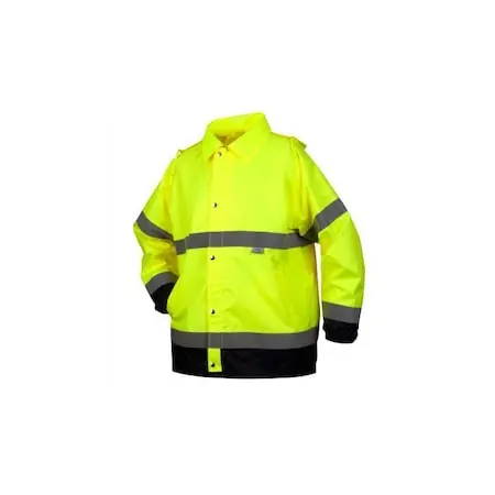 Pyramex RRWJ3110X2 Safety - PU/Poly Hi Vis Jacket - Size 2X Large