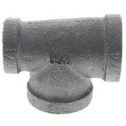SK0322077-US20260702-105043-0 SMP Valve 2X1-12X1-14 Reducing Tee, Class 150, Malleable Iron, Black, Domestic - Image 1