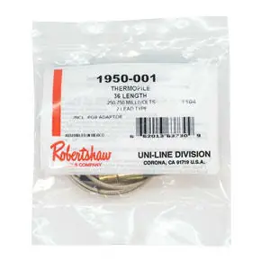 Schneider Electric 1950-532 Robertshaw Thermopile, 500-750mV, PG9 Pilot Adapter