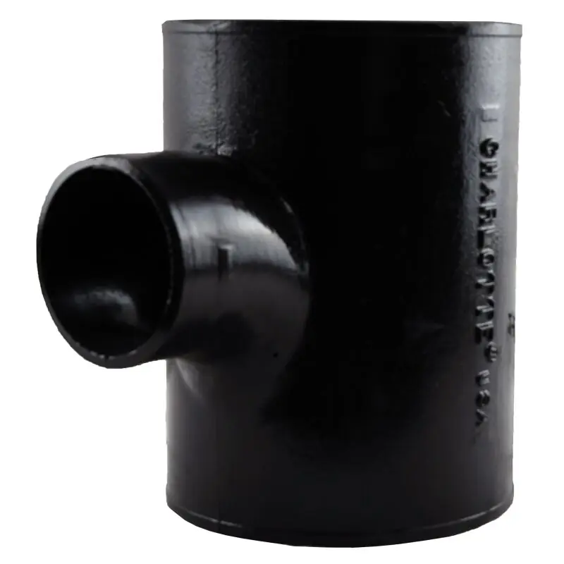 Charlotte Pipe NH-28 84 8X4 Cast Iron No Hub Sanitary Tee