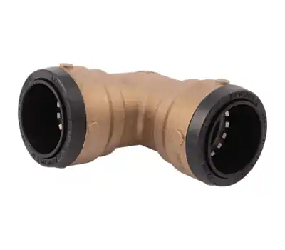 SK0323790-US20260702-105043-0 SharkBite UXL0241 Brass 90 Degree Elbow 1-1/2 in Push-to-Connect - Image 1