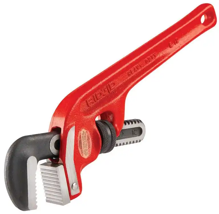 Ridgid 31065 2 Jaw Capacity, 12 L, Steel, Heavy Duty, End Pipe Wrench