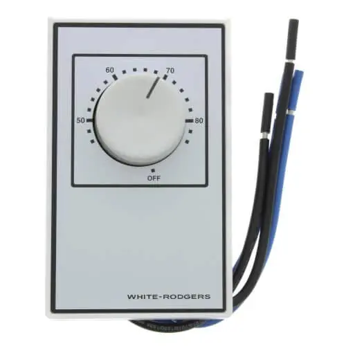 SK0324046-US20260702-105043-0 White-Rodgers 1A66W-641 Line Voltage Thermostat 240V DPST - Image 1