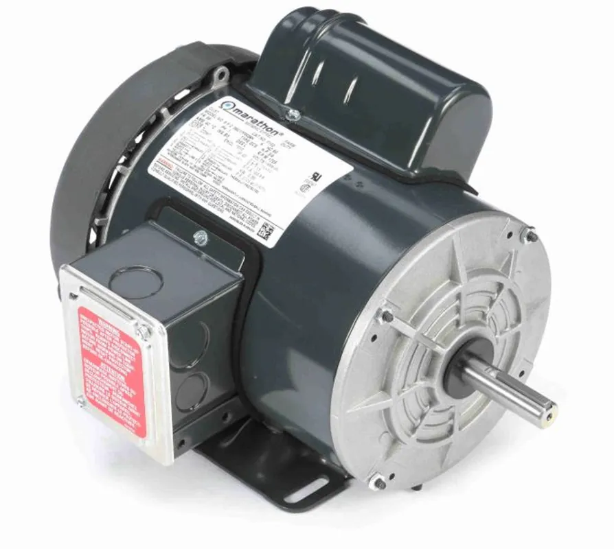 Leeson 110087.00 Agricultural Motor, 0.75 HP, 1 Ph, 60 Hz, 115/208-230 V, 1800 RPM, 56 Frame, TEFC