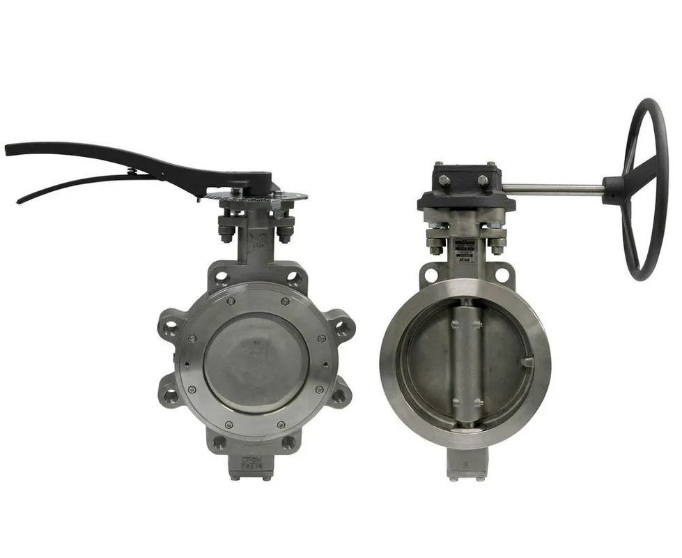 Apollo Valves 215L Series Butterfly Valve - 6 Inch Stainless Steel RTFM Gear Operator Handle
