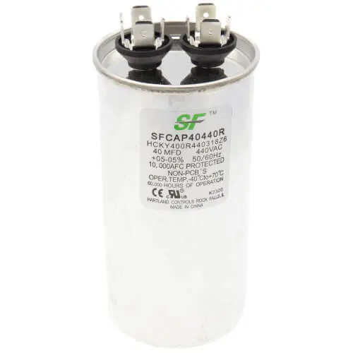 SK0324792-US20260702-105043-0 Trane SFCAP40440R Round Run Capacitor 40 MFD 440V - Image 1