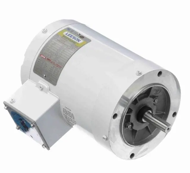 Leeson 113023.00 White Duck  General Purpose Motor, 1 HP, 3 Ph, 60 Hz, 230/460 V, 3600 RPM, 56C Frame
