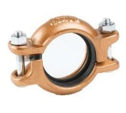 Victaulic L030607PP0 QuickVic Rigid Coupling 3 Inch Nominal Grooved End Ductile Iron Copper Domestic