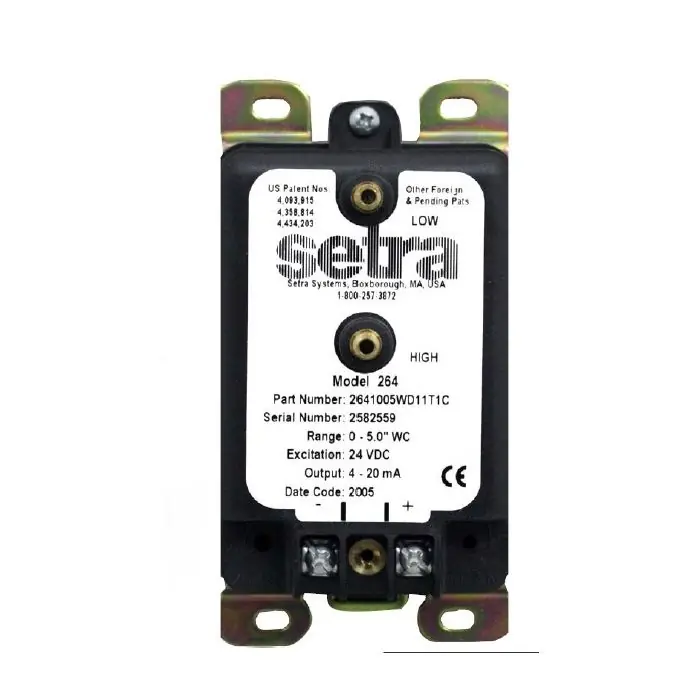 Setra Systems 26410R5WB11A1F Differential Pressure Sensor